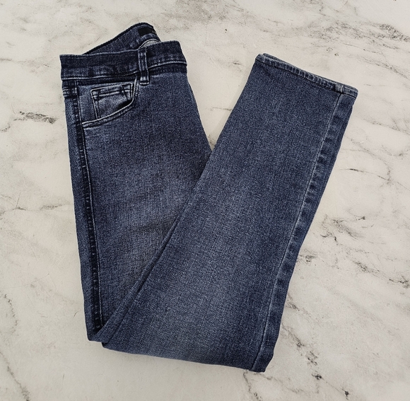 J Brand Straight Leg High Rise Dark Blue Jeans 26 Preowned - Picture 4 of 9